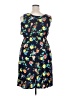Merona Print Blue Cocktail Dress Size XXL - photo 2