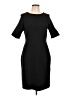 Lands' End Solid Black Cocktail Dress Size 12 - photo 1