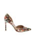 Manolo Blahnik Floral Gold Heels Size EU 37 1/2 - photo 1