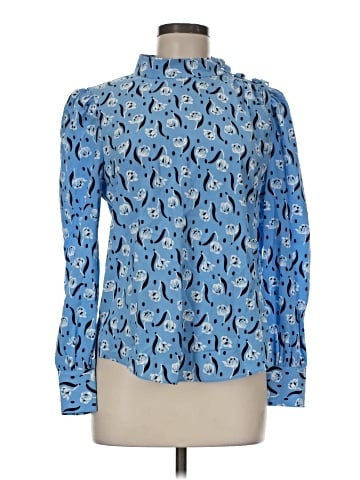 Veronica Beard Long Sleeve Silk Top (view 1)