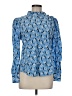 Veronica Beard Paisley Blue Long Sleeve Silk Top Size 6 - photo 1
