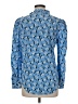 Veronica Beard Paisley Blue Long Sleeve Silk Top Size 6 - photo 2