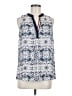 Olive and Oak 100% Polyester Blue Sleeveless Blouse Size M - photo 1