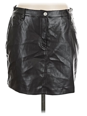 TRUTH BY REPUBLIC Faux Leather Skirt (view 1)