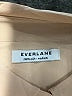 Everlane 100% Silk Solid Pink Tan Long Sleeve Silk Top Size M - photo 7