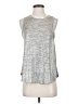 Deletta Silver Sleeveless Top Size S - photo 1