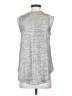 Deletta Silver Sleeveless Top Size S - photo 2