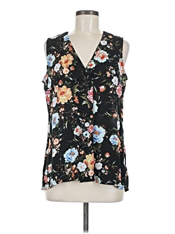 Rose + Olive Sleeveless Blouse (view 1)
