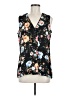 Rose + Olive 100% Polyester Black Sleeveless Blouse Size M - photo 1