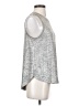 Deletta Silver Sleeveless Top Size S - photo 4