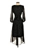 DKNY 100% Polyester Polka Dots Black Cocktail Dress Size 4 - photo 2