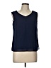R&M Richards 100% Polyester Blue Sleeveless Blouse Size 10 - photo 1