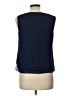 R&M Richards 100% Polyester Blue Sleeveless Blouse Size 10 - photo 2