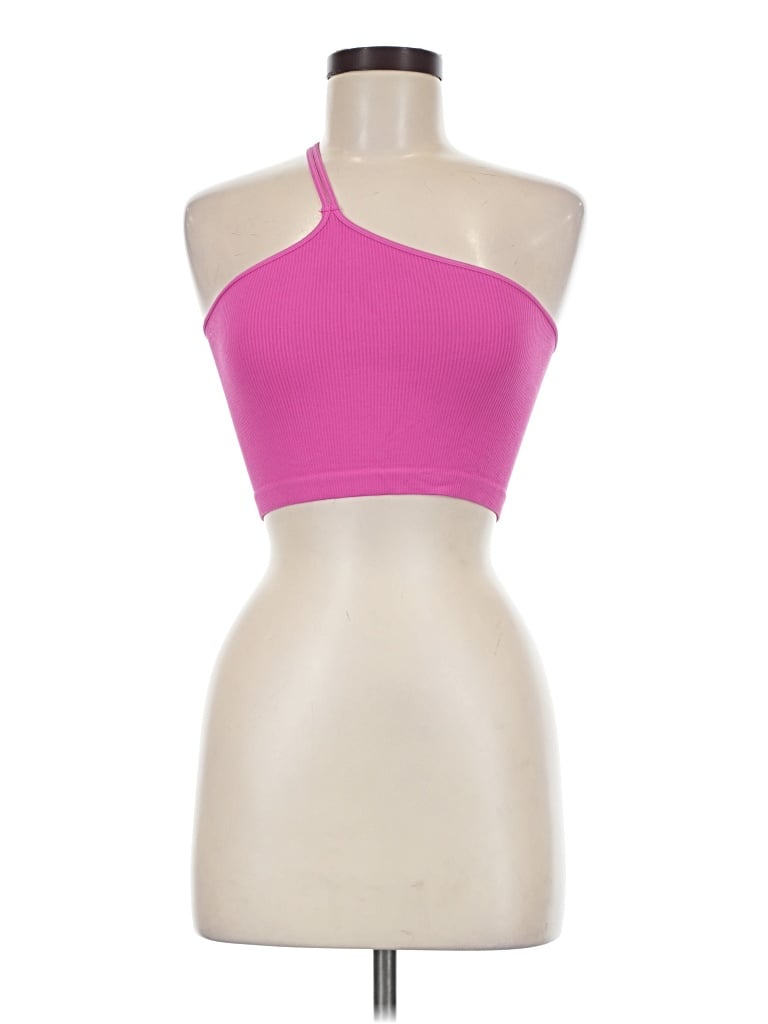Pre-owned Nikibiki Tank Top Pink Strapless Neckline Tops
