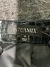 Intermix 100% Polyurethane Metallic Black Faux Leather Skirt Size 4 - photo 4