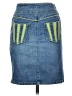 Laundry by Shelli Segal 100% Cotton Color Block Graphic Blue Denim Skirt Size 0 - photo 2