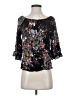 Lovestitch 100% Rayon Black 3/4 Sleeve Blouse Size S - photo 1