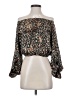 Tyche 100% Polyester Brown 3/4 Sleeve Blouse Size S - photo 1