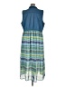Speed Control Chevron-herringbone Blue Casual Dress Size 1X - photo 2