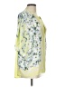 BCBGMAXAZRIA 100% Polyester Green 3/4 Sleeve Blouse Size L - photo 4