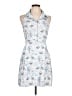 Lulus 100% Polyester Print White Casual Dress Size L - photo 1
