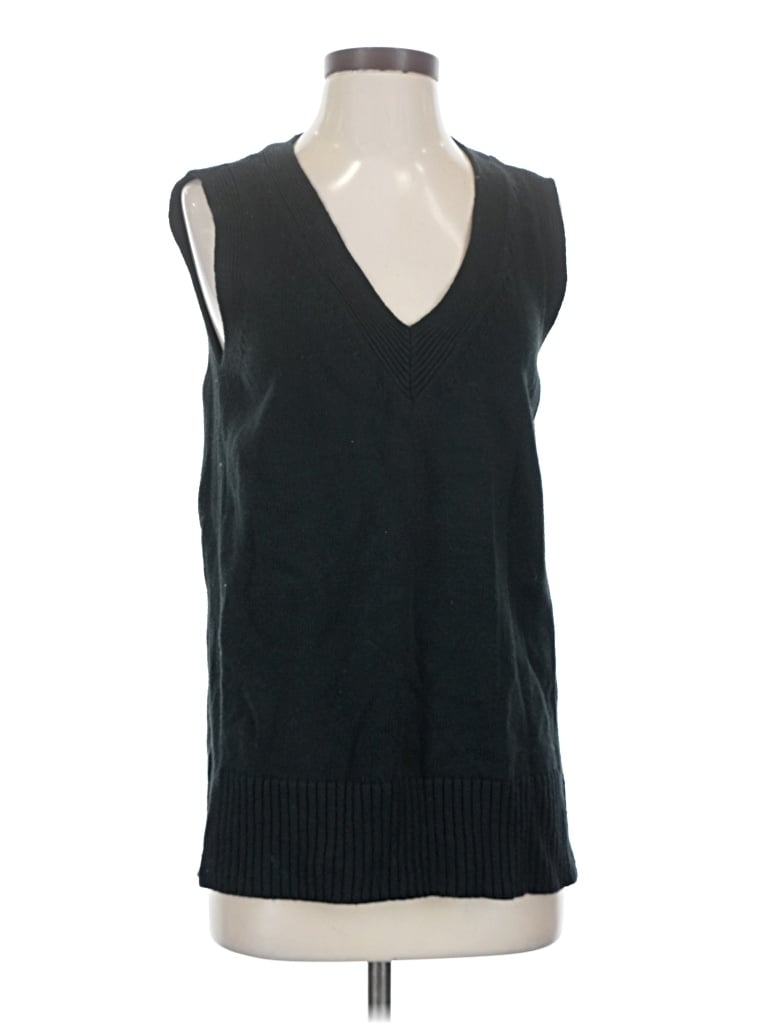 Pre-owned Daily Ritual Sweater Vest In Black