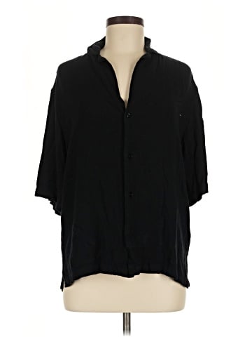 Zara 3/4 Sleeve Button-Down Shirt (view 1)