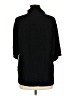 Zara Solid Black 3/4 Sleeve Button-Down Shirt Size M - photo 2