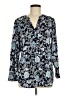 Old Navy Paisley Blue Long Sleeve Blouse Size M - photo 1