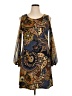 MSK Paisley Brown Casual Dress Size L - photo 1