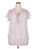 Como Vintage Pink Short Sleeve Blouse Size 2X - photo 1