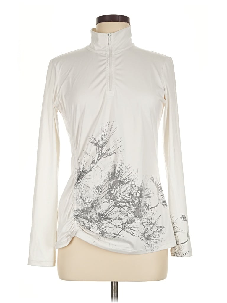 Pre-owned Title Nine Turtleneck Sweater In Ivory