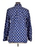 Talbots 100% Cotton Print Blue Long Sleeve Button-Down Shirt Size XL - photo 2