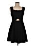 Alya Solid Black Cocktail Dress Size M - photo 1