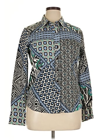 PaperWhite Long Sleeve Blouse (view 1)
