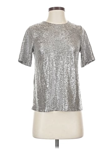 Tulle Short Sleeve Top (view 1)