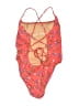 J.Crew Floral Orange One Piece Swimsuit Size 4 - photo 2