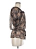 Vanity 100% Polyester Brown Short Sleeve Blouse Size M - photo 4