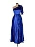 Unbranded 100% Polyester Blue Cocktail Dress Size 14 - photo 1
