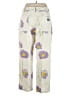 Obey 100% Cotton Floral Ivory Casual Pants Size 36 waist - photo 2