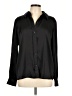 Halogen 100% Polyester Black Long Sleeve Blouse Size L - photo 1