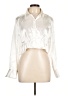 Glam Ivory Long Sleeve Blouse Size L - photo 1
