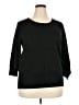 Appleseeds Black 3/4 Sleeve Top Size 2X - photo 1