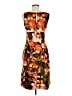 En Focus Studio Print Orange Cocktail Dress Size 8 - photo 2