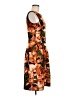 En Focus Studio Print Orange Cocktail Dress Size 8 - photo 4