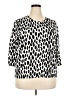 Talbots Animal Print Ivory Cardigan Size 2X - photo 1