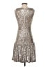 Gianni Bini Metallic Silver Cocktail Dress Size 4 - photo 2