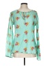 matta 100% Cotton Teal Long Sleeve Blouse Size L - photo 1