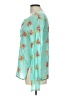 matta 100% Cotton Teal Long Sleeve Blouse Size L - photo 5