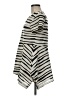 Neiman Marcus Stripes Gray Short Sleeve Blouse Size M - photo 5